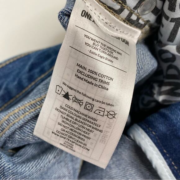 ONE TEASPOON Freebird High Waist Ankle Zip Distressed Crop Skinny Jeans - Picture 11 of 13